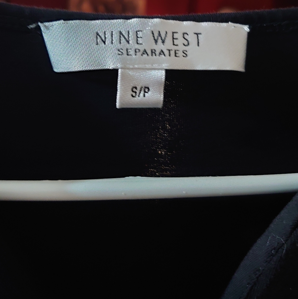 NWOT Women's Nine West black Blouse
